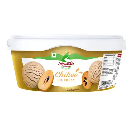 Chikoo  Ice cream Tub  - Thirumala Milk